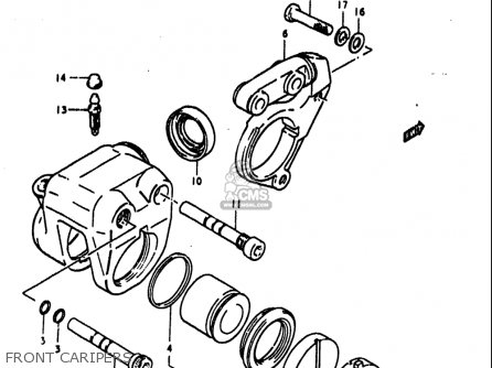 FRONT CARIPERS - GS1000S 1979 (N) USA (E03)