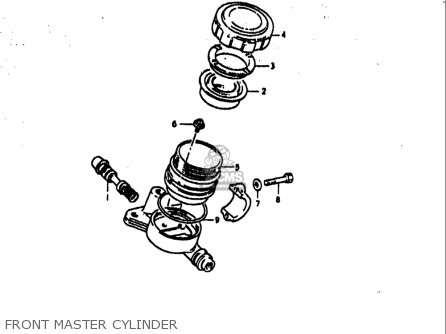 FRONT MASTER CYLINDER - GS1000S 1979 (N) USA (E03)