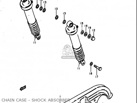 CHAIN CASE - SHOCK ABSORBER - GS1000S 1979 (N) USA (E03)