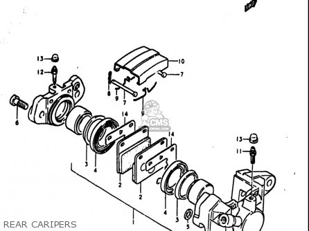 REAR CARIPERS - GS1000S 1979 (N) USA (E03)