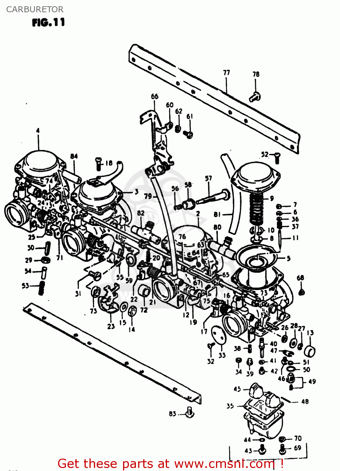 CARBURETOR GS1000S 1980 (T) USA (E03)