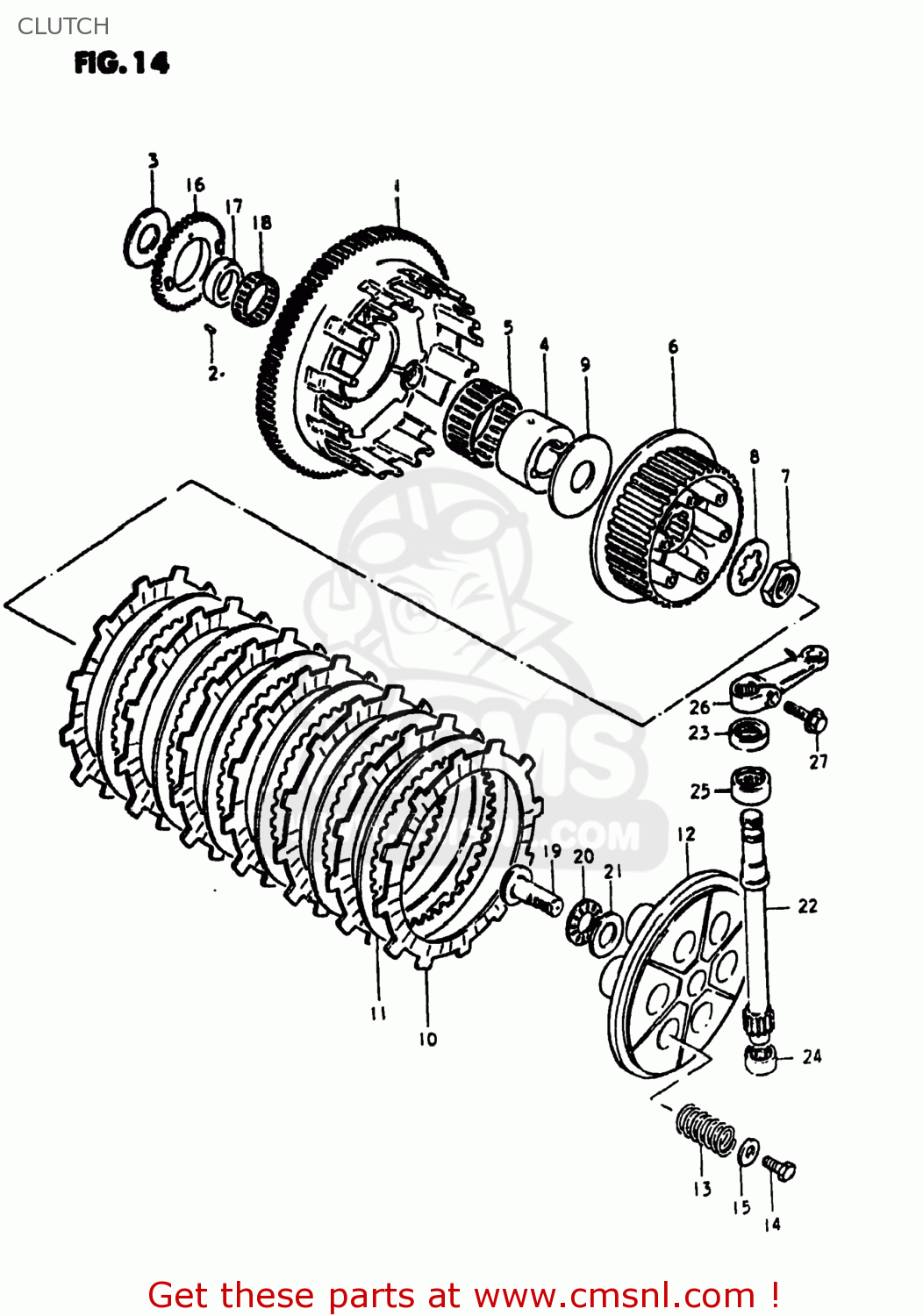 CLUTCH GS1000S 1980 (T) USA (E03)