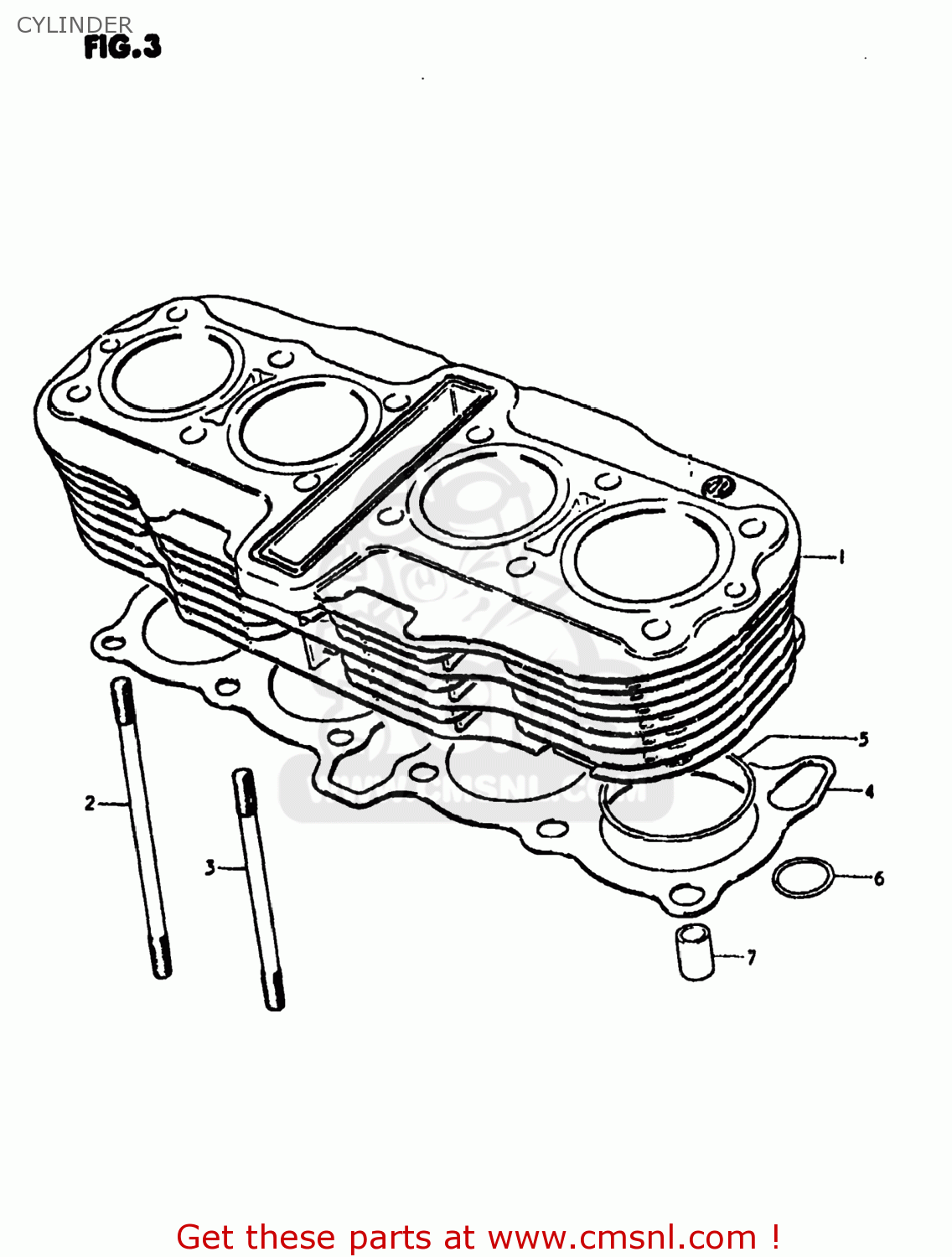 CYLINDER GS1000S 1980 (T) USA (E03)