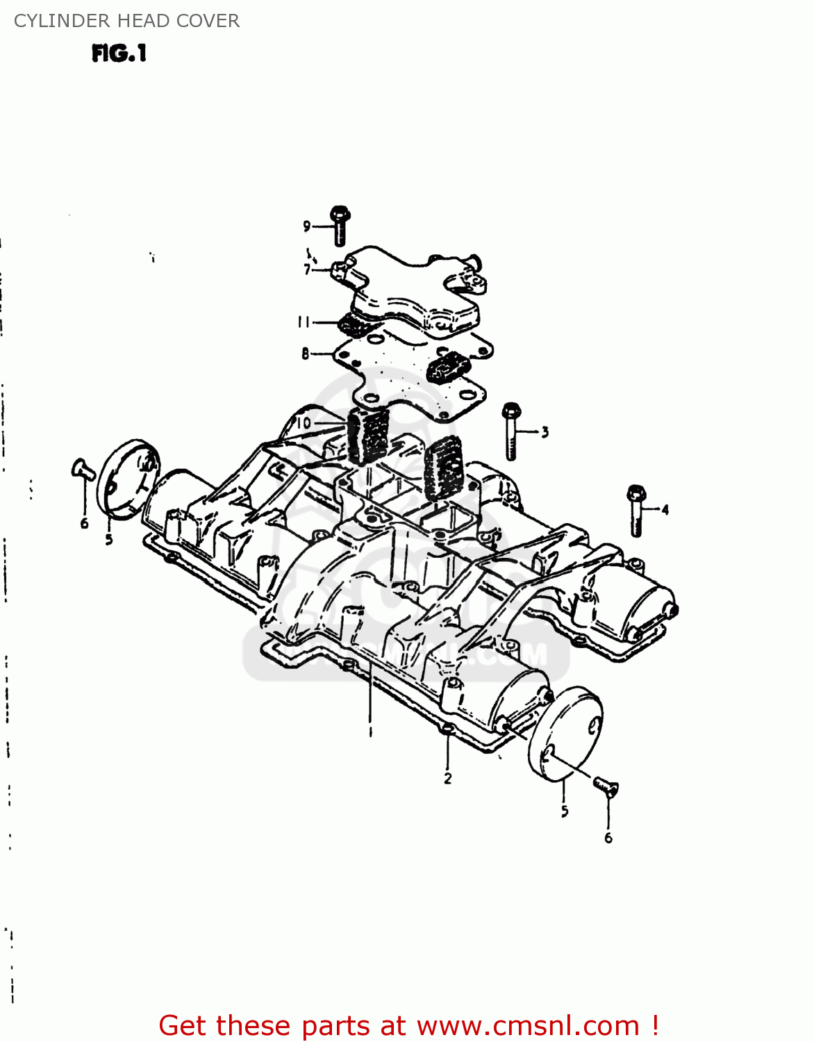CYLINDER HEAD COVER GS1000S 1980 (T) USA (E03)