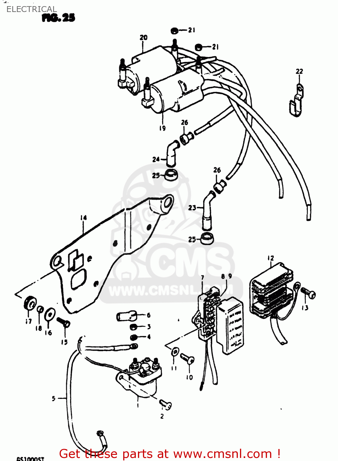 ELECTRICAL GS1000S 1980 (T) USA (E03)