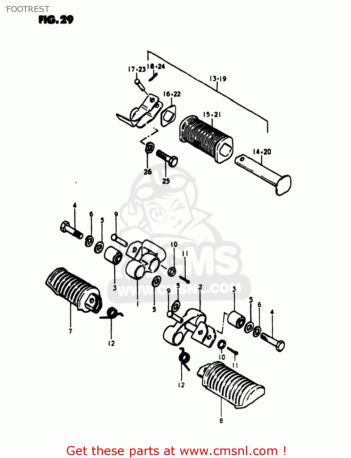 FOOTREST GS1000S 1980 (T) USA (E03)