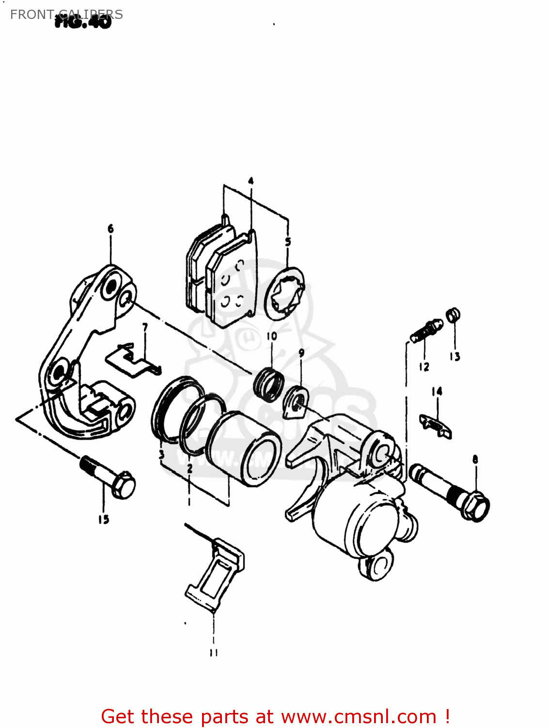 FRONT CALIPERS GS1000S 1980 (T) USA (E03)
