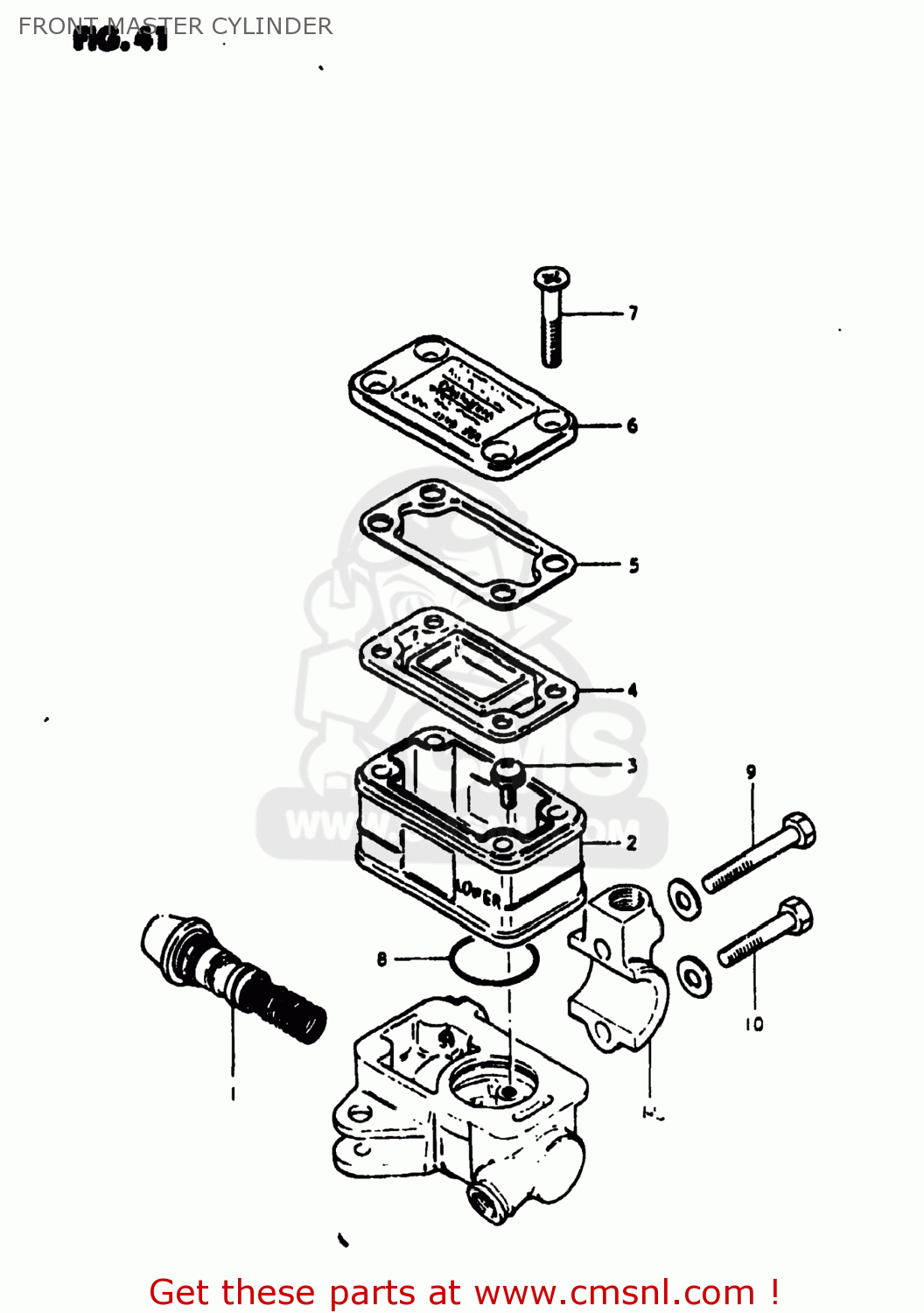 FRONT MASTER CYLINDER GS1000S 1980 (T) USA (E03)