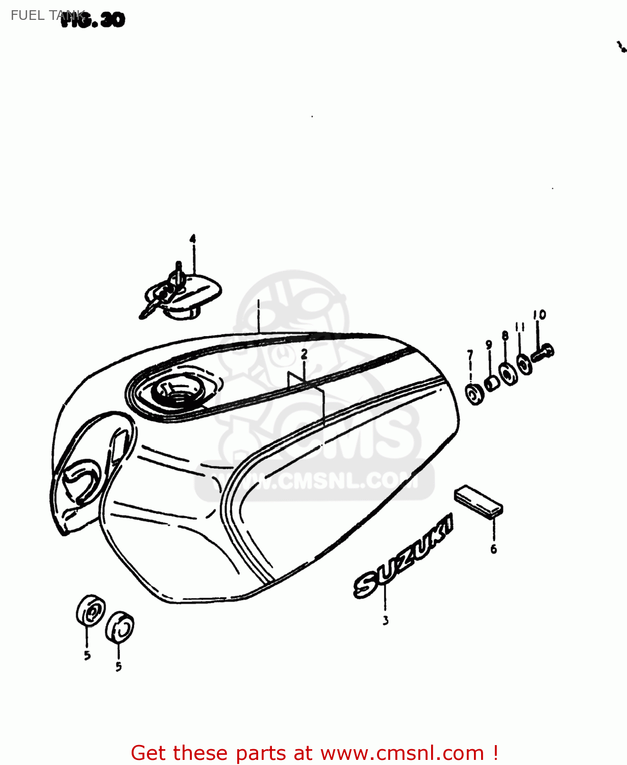FUEL TANK GS1000S 1980 (T) USA (E03)