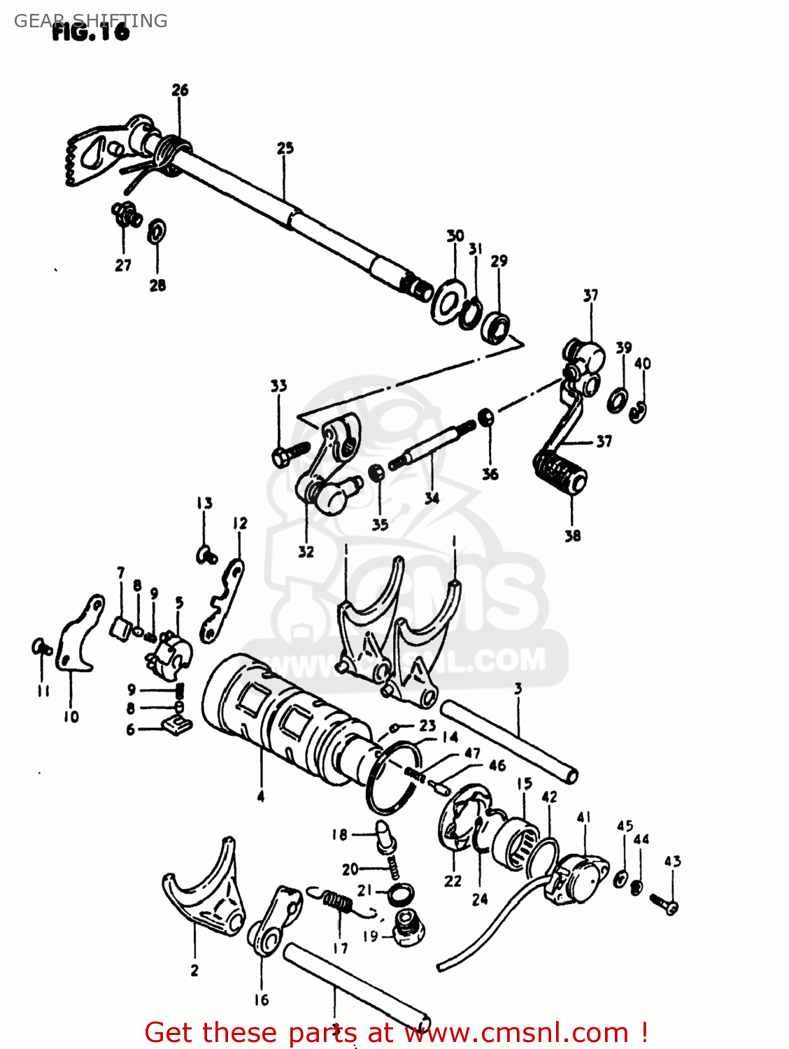 GEAR SHIFTING GS1000S 1980 (T) USA (E03)
