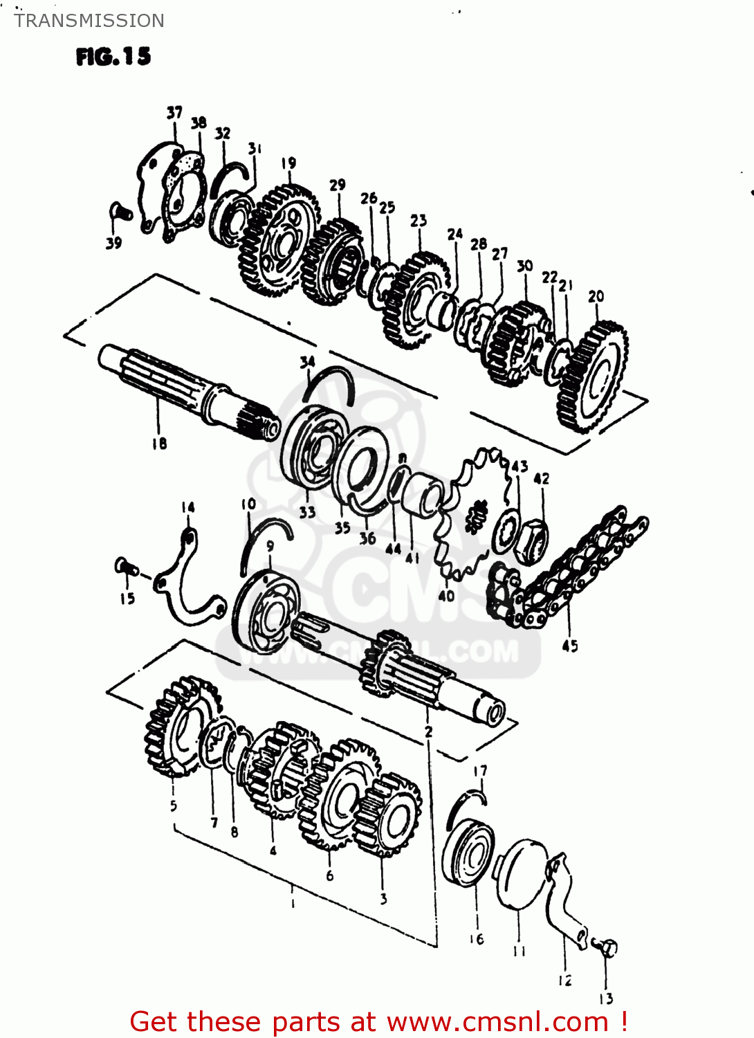 TRANSMISSION GS1000S 1980 (T) USA (E03)