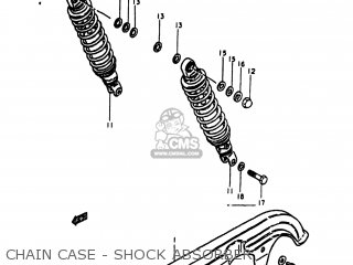 CHAIN CASE - SHOCK ABSORBER - GS1000S 1980 (T) USA (E03)