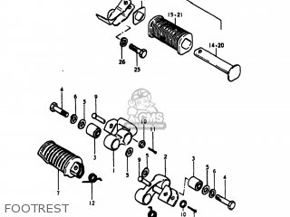 FOOTREST - GS1000S 1980 (T) USA (E03)