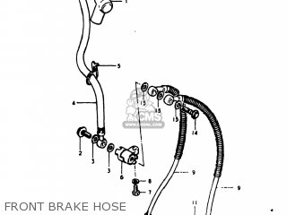 FRONT BRAKE HOSE - GS1000S 1980 (T) USA (E03)