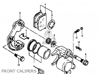 FRONT CALIPERS - GS1000S 1980 (T) USA (E03)