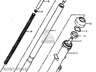 FRONT FORK - GS1000S 1980 (T) USA (E03)