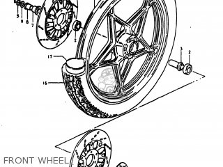 FRONT WHEEL - GS1000S 1980 (T) USA (E03)