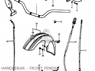 HANDLEBAR - FRONT FENDER - GS1000S 1980 (T) USA (E03)