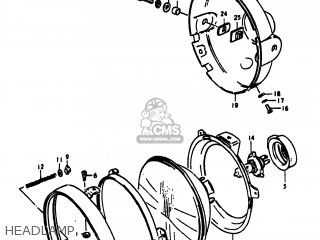 HEADLAMP - GS1000S 1980 (T) USA (E03)