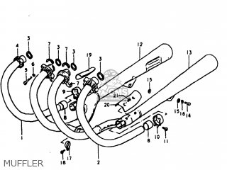 MUFFLER - GS1000S 1980 (T) USA (E03)