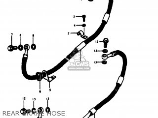 REAR BRAKE HOSE - GS1000S 1980 (T) USA (E03)