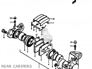 REAR CARIPERS - GS1000S 1980 (T) USA (E03)