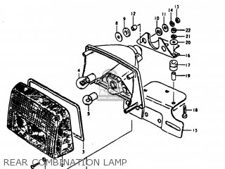 REAR COMBINATION LAMP - GS1000S 1980 (T) USA (E03)