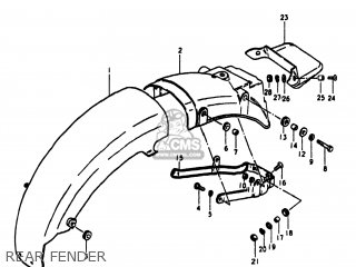 REAR FENDER - GS1000S 1980 (T) USA (E03)