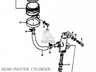 REAR MASTER CYLINDER - GS1000S 1980 (T) USA (E03)