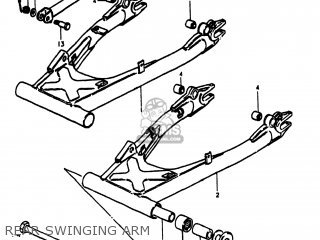 REAR SWINGING ARM - GS1000S 1980 (T) USA (E03)