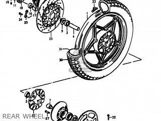 REAR WHEEL - GS1000S 1980 (T) USA (E03)