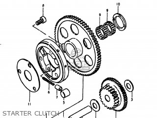 STARTER CLUTCH - GS1000S 1980 (T) USA (E03)