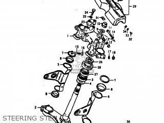 STEERING STEM - GS1000S 1980 (T) USA (E03)