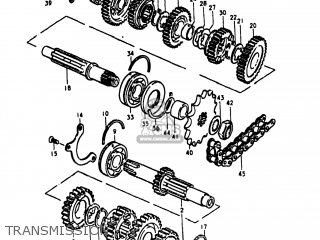 TRANSMISSION - GS1000S 1980 (T) USA (E03)