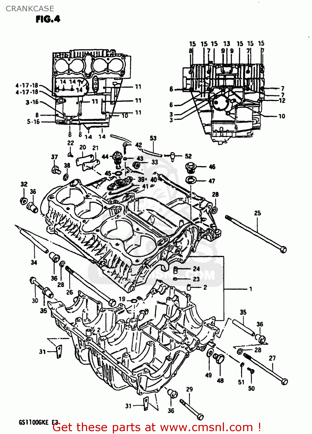 CRANKCASE GS1100 1984 (E) USA (E03)