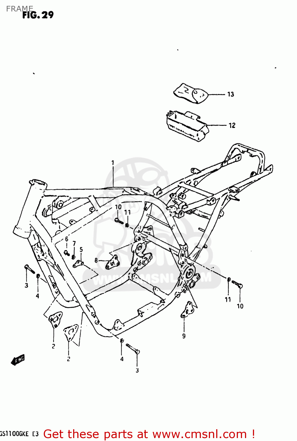 FRAME GS1100 1984 (E) USA (E03)