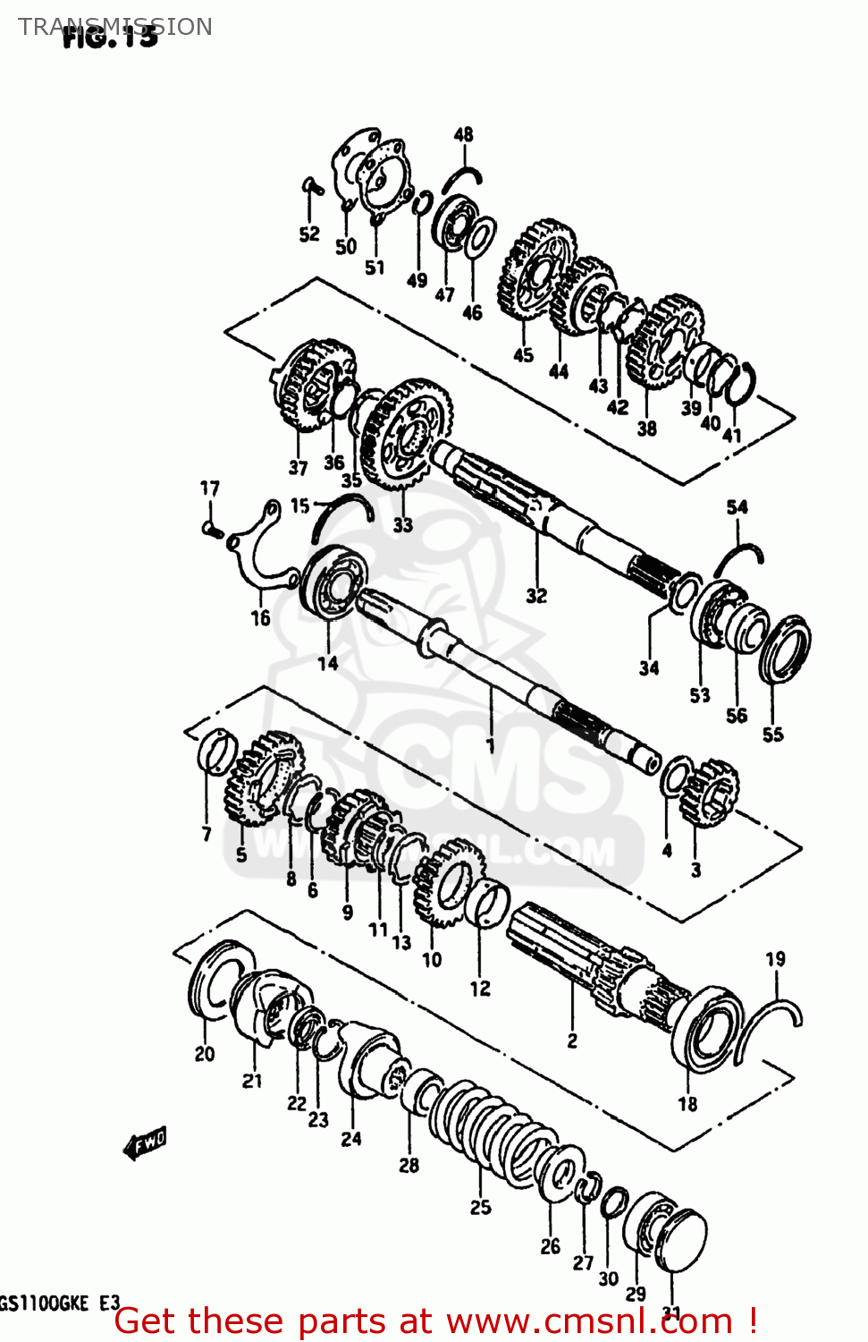 TRANSMISSION GS1100 1984 (E) USA (E03)