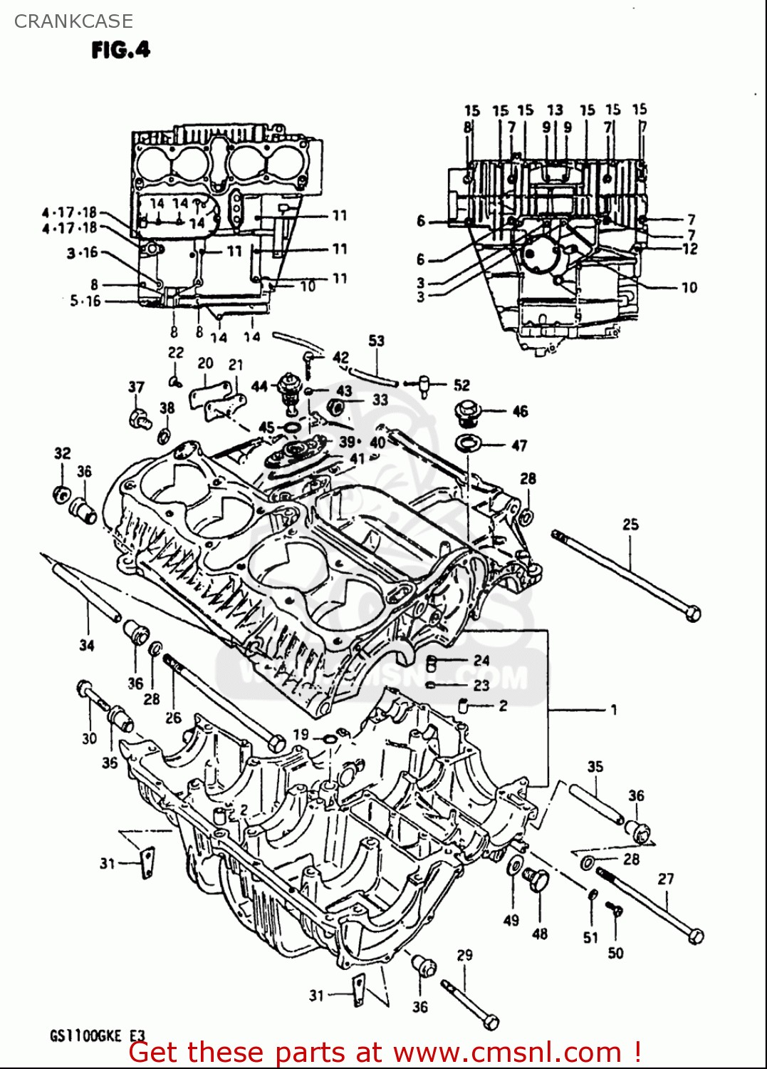 CRANKCASE GS1100 1984 (E) USA (E03)