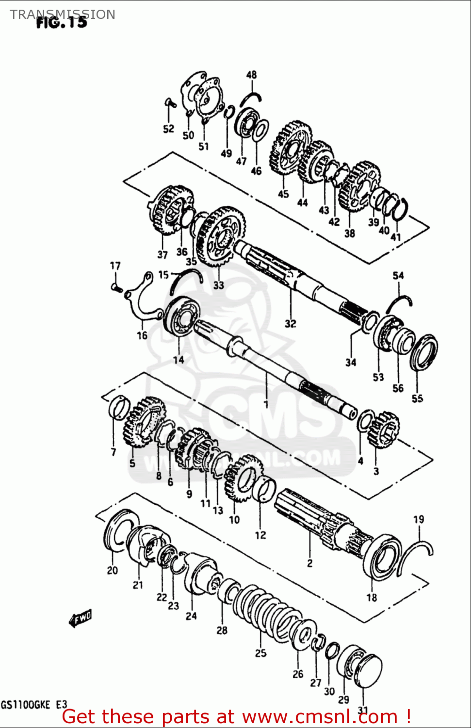 TRANSMISSION GS1100 1984 (E) USA (E03)