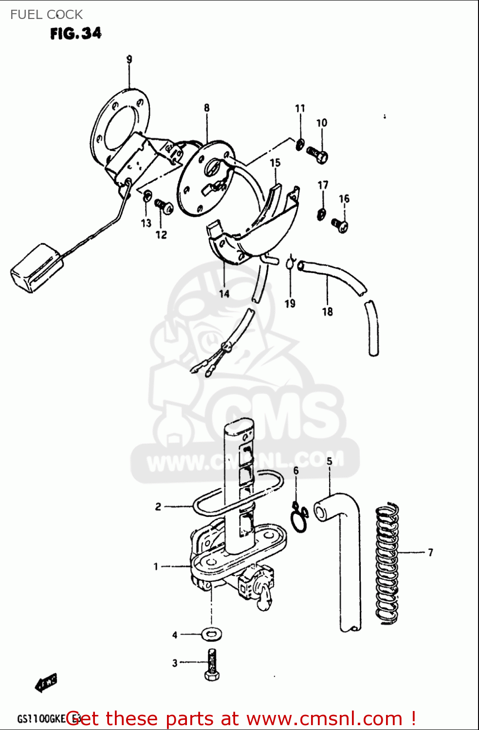 FUEL COCK GS1100 1984 (E) USA (E03)