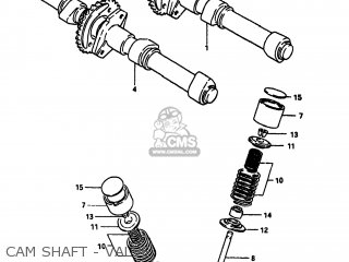 CAM SHAFT - VALVE - GS1100 1984 (E) USA (E03)
