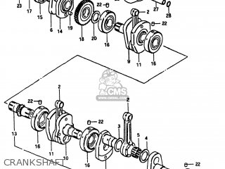 CRANKSHAFT - GS1100 1984 (E) USA (E03)