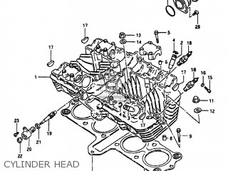 CYLINDER HEAD - GS1100 1984 (E) USA (E03)