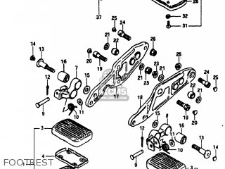 FOOTREST - GS1100 1984 (E) USA (E03)