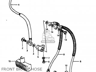 FRONT BRAKE HOSE - GS1100 1984 (E) USA (E03)