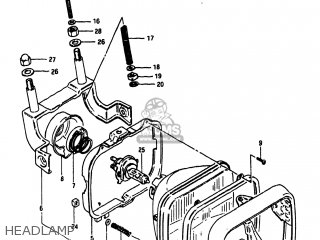 HEADLAMP - GS1100 1984 (E) USA (E03)