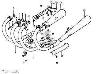 MUFFLER - GS1100 1984 (E) USA (E03)