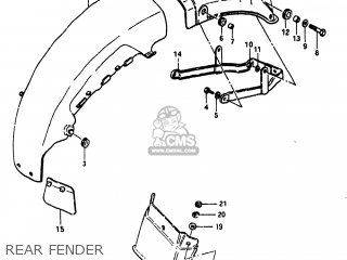 REAR FENDER - GS1100 1984 (E) USA (E03)