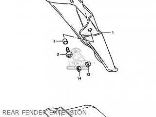 REAR FENDER EXTENSION - GS1100 1984 (E) USA (E03)