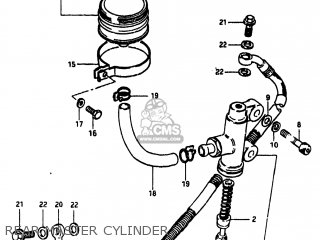REAR MASTER CYLINDER - GS1100 1984 (E) USA (E03)